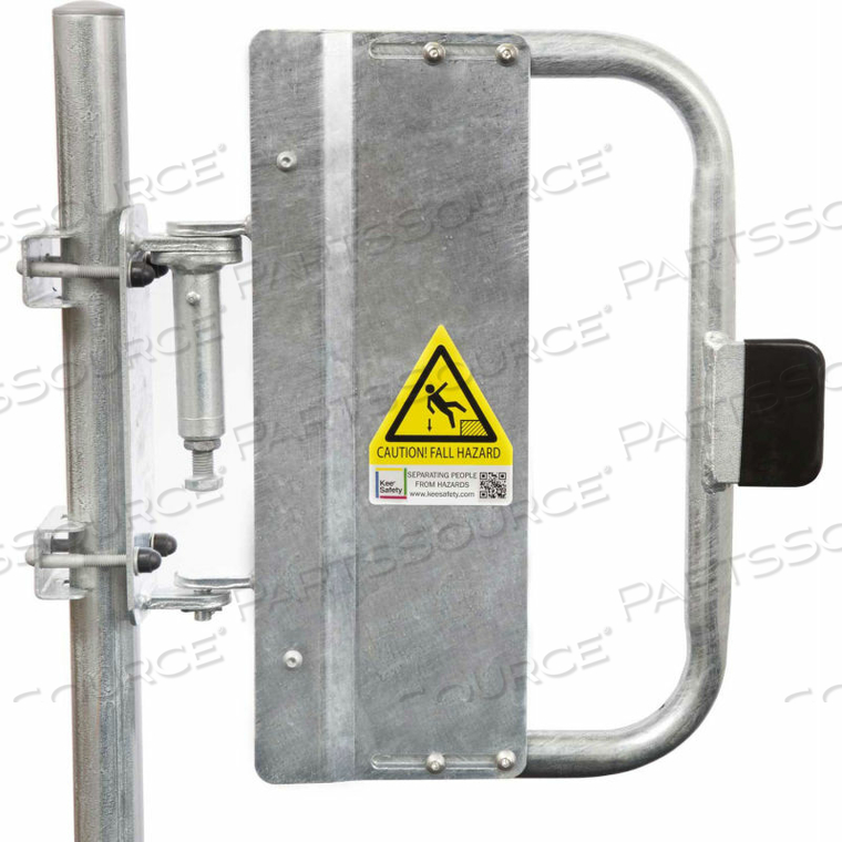 SELF-CLOSING SAFETY GATE, 16.5" - 20"LENGTH, GALVANIZED by Kee