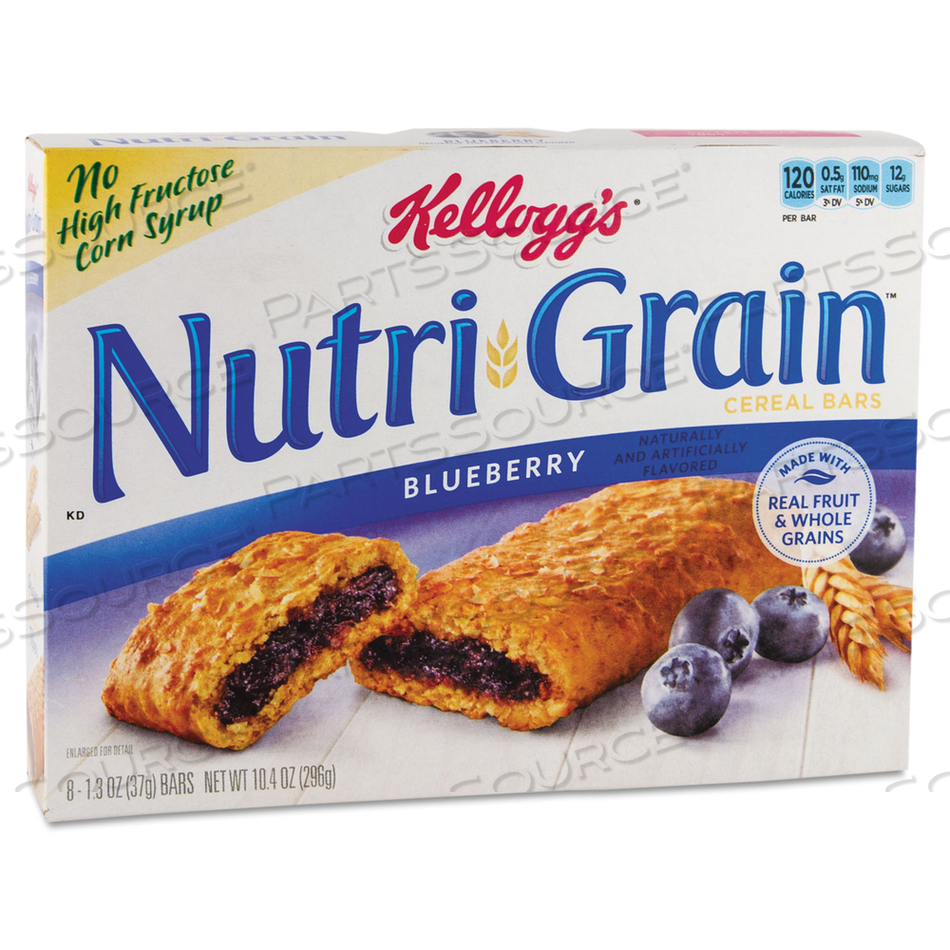 NUTRI-GRAIN SOFT BAKED BREAKFAST BARS, BLUEBERRY, INDV WRAPPED 1.3 OZ BAR by Kellogg's NUTRI-GRAIN SOFT BAKED BREAKFAST BARS, BLUEBERRY, INDV WRAPPED 1.3 OZ BAR by Kellogg's