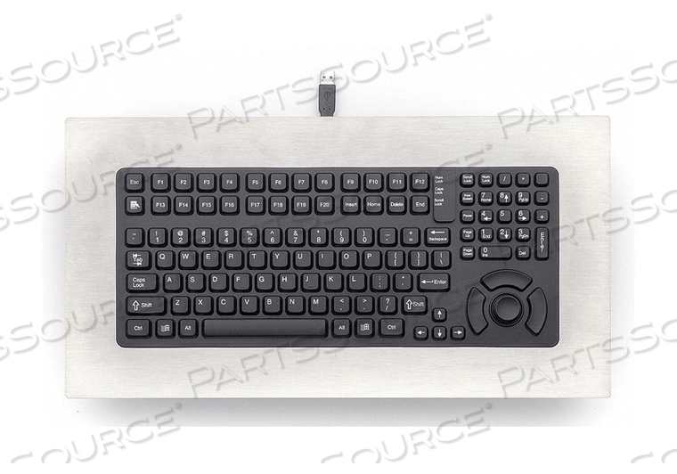 KEYBOARD STAINLESS STEEL PANEL MOUNT USB by iKey