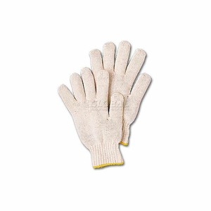 COMFITWEAR STRING KNIT COTTON GLOVES, NATURAL, MEN'S SIZE, 1 DOZEN by Hygrade Safety Supplies