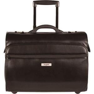 SYNTHETIC LEATHER BUSINESS CASE ON WHEELS, BLACK by Bugatti Sedona Inc