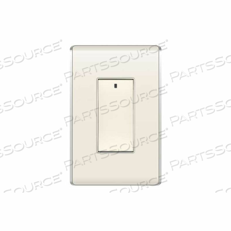 IN-WALL RF INCANDESCENT DIMMER 600W, LIGHT ALMOND 