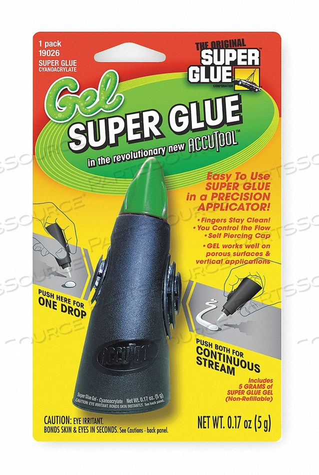 INSTANT ADHESIVE 5G DISPENSER CLEAR by Super Glue INSTANT ADHESIVE 5G DISPENSER CLEAR by Super Glue