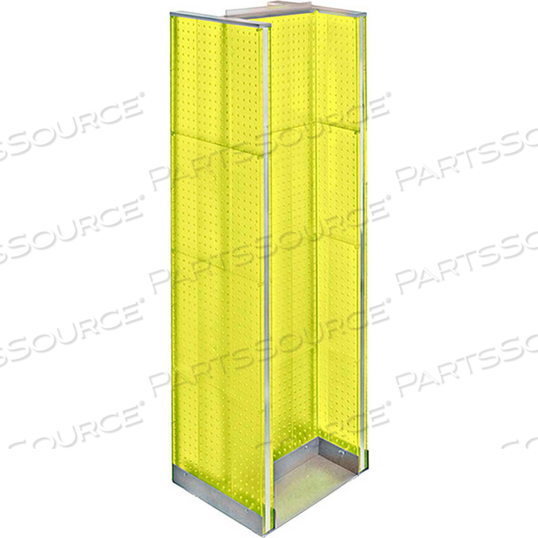 H-SHAPED PEGBOARD DISPLAY, 16"W X 60"H, YL, 1 PC by Azar International