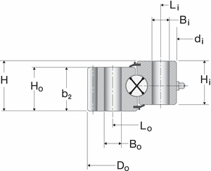 SLEWING RING STEEL 4.803 ID 8.898 OD by Silverthin Bearing