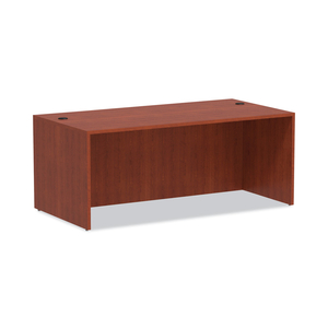 ALERA VALENCIA SERIES STRAIGHT FRONT DESK SHELL, 71" X 35.5" X 29.63", MEDIUM CHERRY by Alera