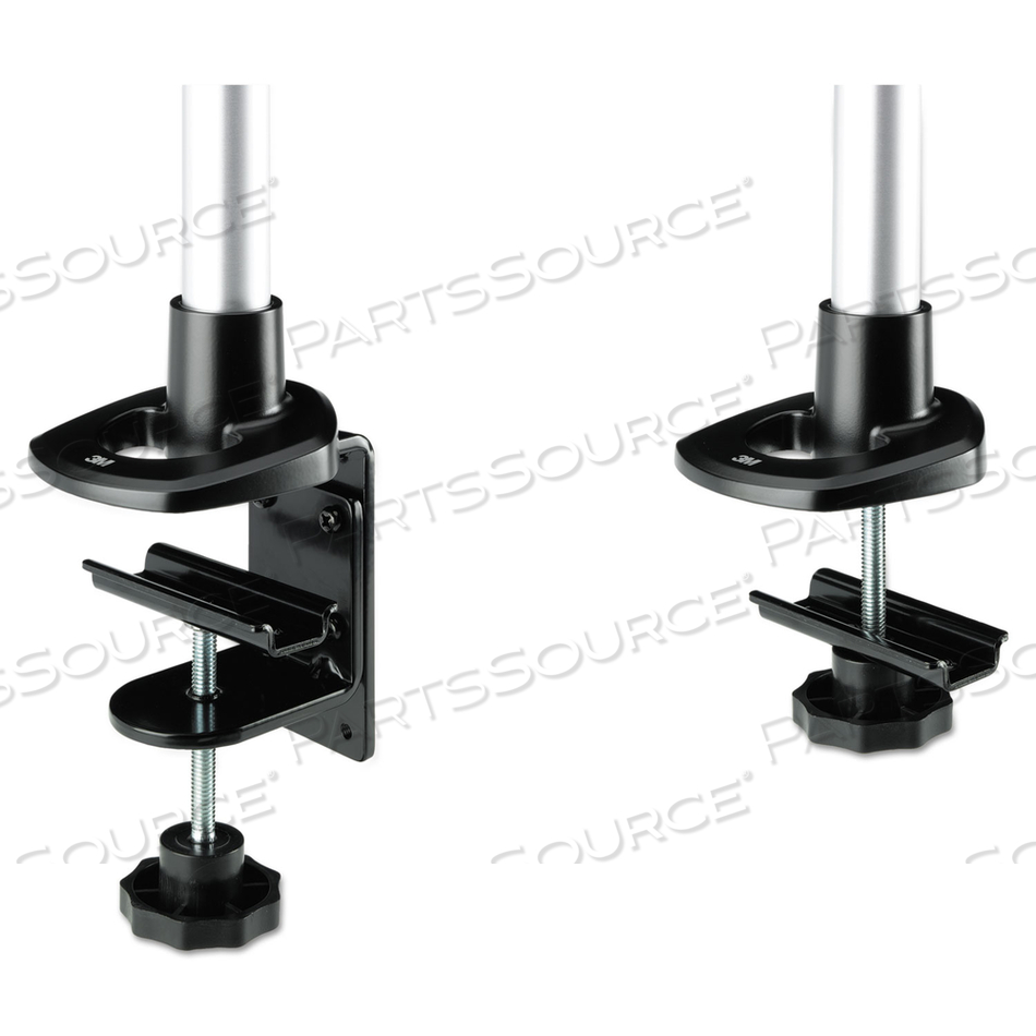 DUAL MONITOR SWIVEL ARM, 360 DEGREE ROTATION, +15 DEGREE/-90 DEGREE TILT, 180 DEGREE PAN, BLACK/GRAY, SUPPORTS 30 LB by 3M Consumer