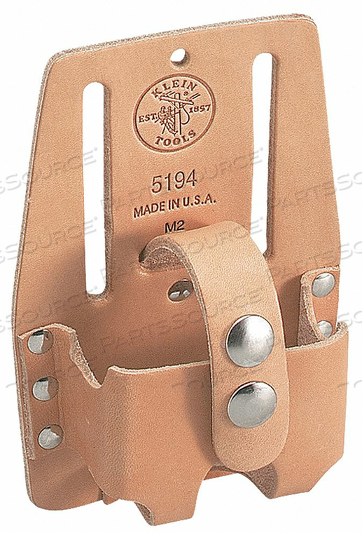TOOL HOLDER, TOOL HOLDER, MEDIUM POWER, 4 INCH WIDTH, 6 INCH HEIGHT, LEATHER MATERIAL, 2-1/2 INCH BELT WIDTH, PACKAGING QTY- SOLD 1 EACH by Klein Tools