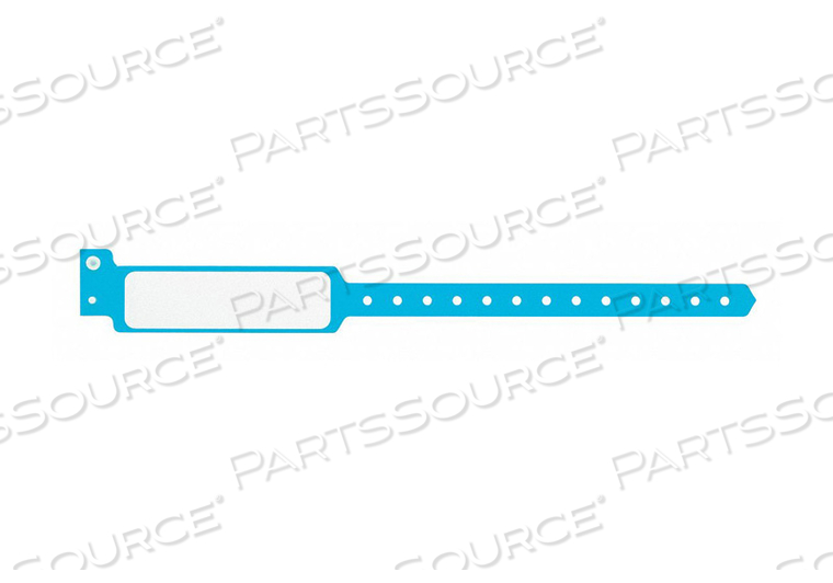 ID WRISTBAND PLASTIC WIDE BLUE PK500 by Identiplus