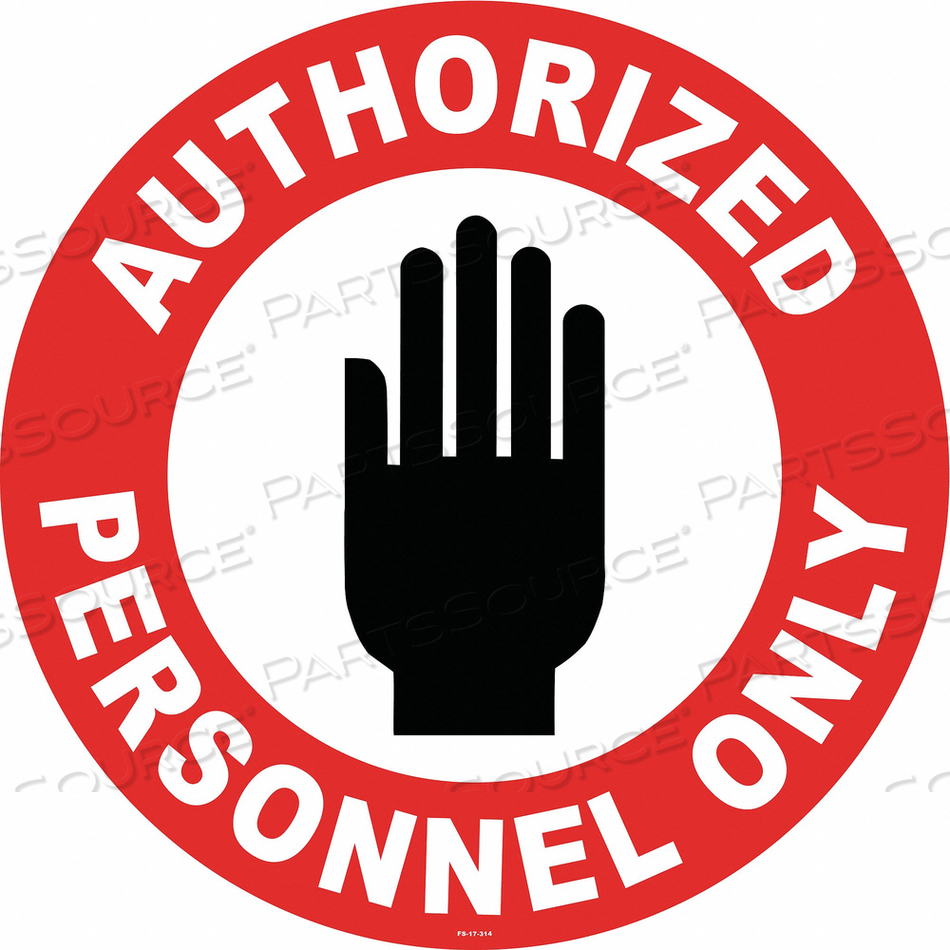 FLOOR SIGN 17 W 17 H UV RESISTANT VINYL by Strance, Inc.