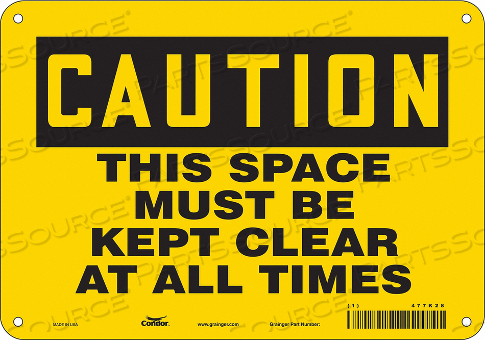 J6971 SAFETY SIGN 10 W 7 H 0.060 THICKNESS 