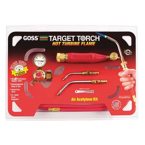 TARGET TORCH AIR-ACETYLENE OUTFIT, 5/16 IN, 7/16 IN, B CYL REG FITTING by Goss Inc