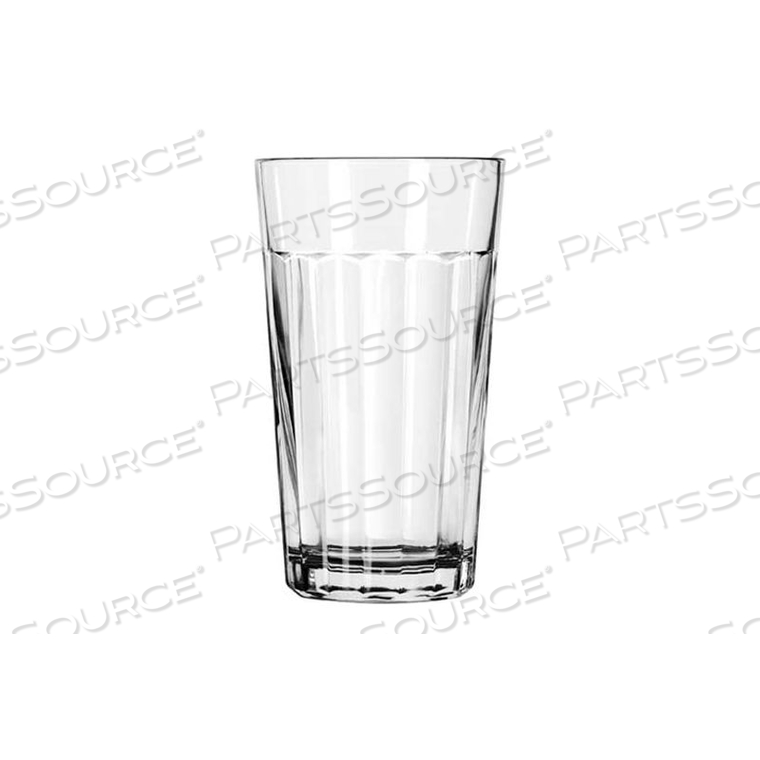 GLASS TUMBLER PANELED CLEAR 12 OZ., 36 PACK 