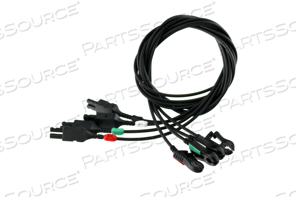 ECG LEAD WIRES CARBON RADIOTRANSLUCENT 4 LEAD SET, AHA COLOR CODE GRABBER, 36 IN by Ivy Biomedical
