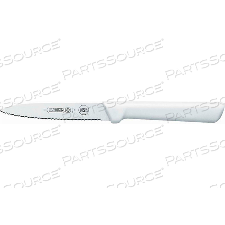 SPEAR POINT PARING KNIFE, SERRATED, 4" by Mundial Inc SPEAR POINT PARING KNIFE, SERRATED, 4" by Mundial Inc