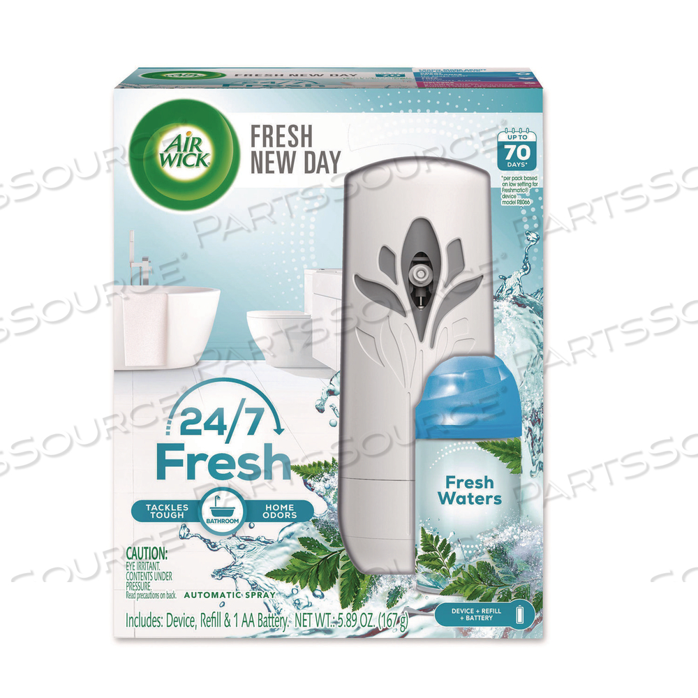 FRESHMATIC ULTRA AUTOMATIC STARTER KIT, 5.94 X 3.31 X 7.63, WHITE, FRESH WATERS by Air Wick