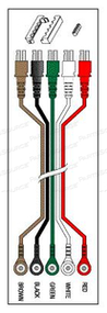 5 LEAD 5.2 FT SNAP SHIELDED ECG LEADWIRE 