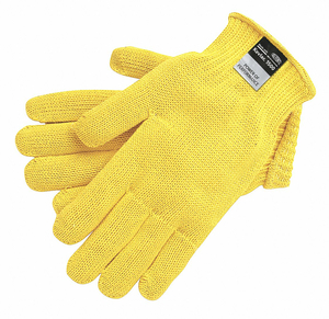CUT RESISTANT GLOVES 3 S YELLOW PK12 by MCR Safety
