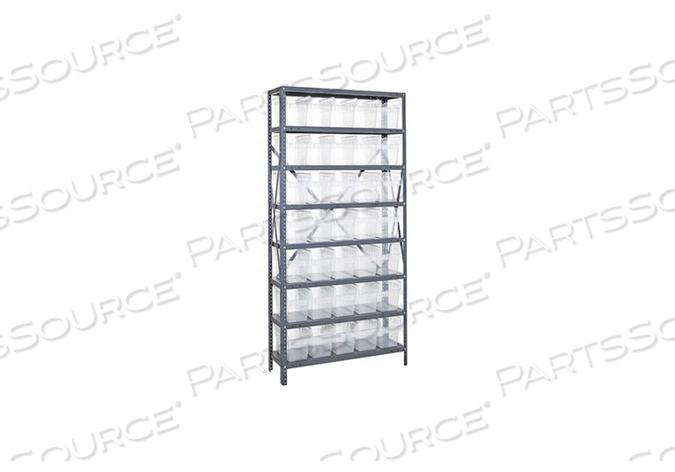 BIN SHELVING OVERALL 18 D CLEAR by Quantum Storage Systems BIN SHELVING OVERALL 18 D CLEAR by Quantum Storage Systems