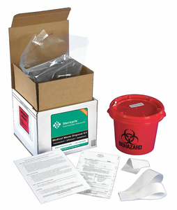 REG MED WASTE MAILBACK SYSTEM 1 GAL by Stericycle