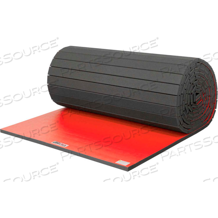 WRESTLING MAT 1-5/8" THICK 6' X 24' SINGLE ROLL RED by Ez Flex Sport Mats