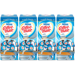 COFFEE-MATE LIQUID COFFEE CREAMER, FRENCH VANILLA, 0.38 OZ MINI CUPS, 200/CARTON by Nestle COFFEE-MATE LIQUID COFFEE CREAMER, FRENCH VANILLA, 0.38 OZ MINI CUPS, 200/CARTON by Nestle