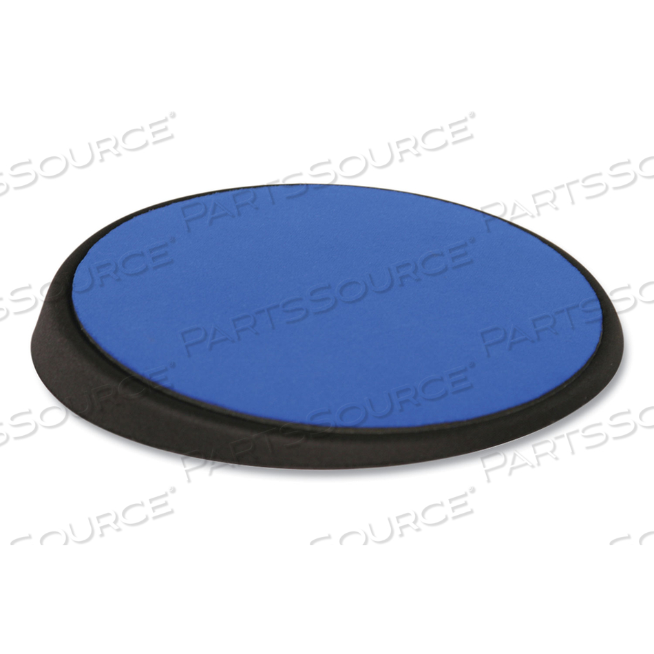 WRIST AID ERGONOMIC CIRCULAR MOUSE PAD, 9" DIA., COBALT by Allsop