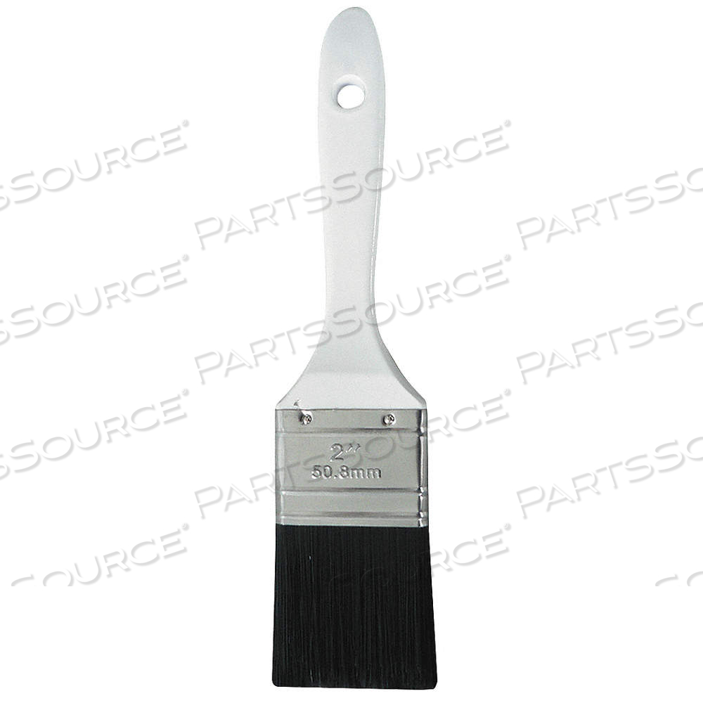 PAINT BRUSH, FLAT SASH BRUSH, 2 IN, SYNTHETIC, POLYESTER, 8 3/4 IN OVERALL LG by Approved Vendor