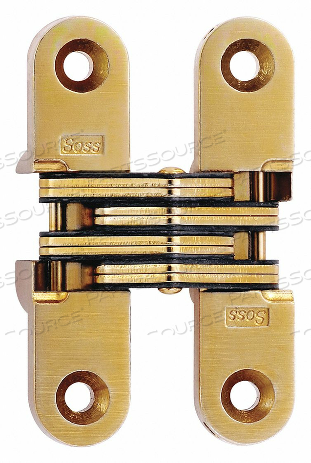 INVISIBLE HINGE SATIN BRASS 2-3/4 IN. by Soss INVISIBLE HINGE SATIN BRASS 2-3/4 IN. by Soss