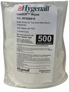 LEAD REMOVING WIPES BAG PK2 by Hygenall