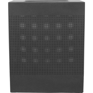 40 GAL. STEEL DECORATIVE RECTANGULAR WASTE RECEPTACLE, BLACK by Witt Company