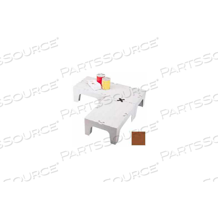 DUNNAGE RACK, SLOTTED TOP, 21"W X 60"D,DARK BROWN by Cambro