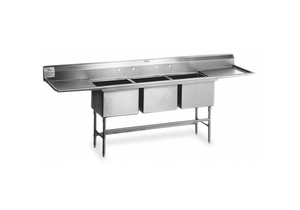 SCULLERY SINK WITHOUT FAUCET 96 IN L by Eagle Group SCULLERY SINK WITHOUT FAUCET 96 IN L by Eagle Group