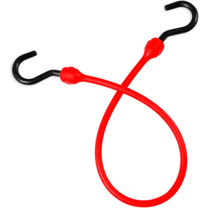 THE BETTER BUNGEE 18" BUNGEE CORD WITH OVER MOLDED NYLON ENDS - RED by Our Remedy LLC