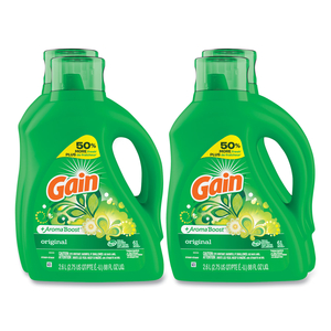 LIQUID LAUNDRY DETERGENT, GAIN ORIGINAL SCENT, 88 OZ POUR BOTTLE, 4/CARTON by Gain