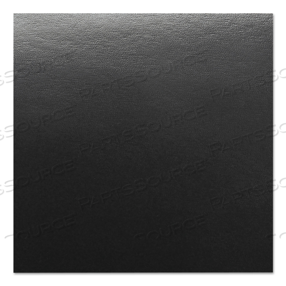 LEATHER-LOOK PRESENTATION COVERS FOR BINDING SYSTEMS, BLACK, 11 X 8.5, UNPUNCHED, 200 SETS/BOX 