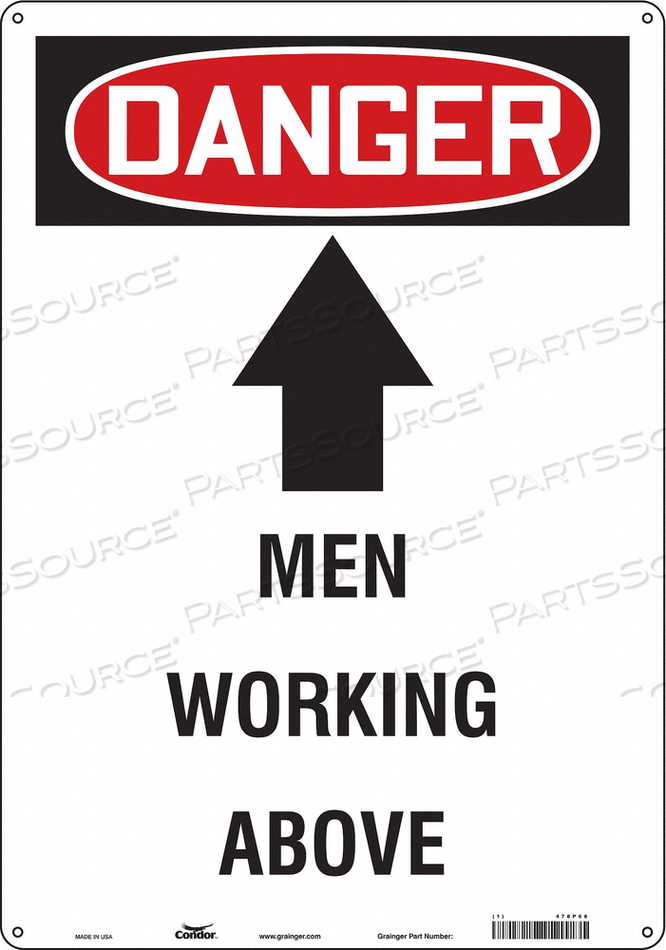 SAFETY SIGN 14 W 20 H 0.055 THICKNESS 