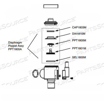 POPPET ASSY, EXHALATION VALVE 