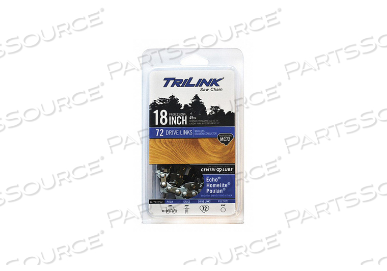 CHISEL CHAIN 18IN. L 72 LINKS 