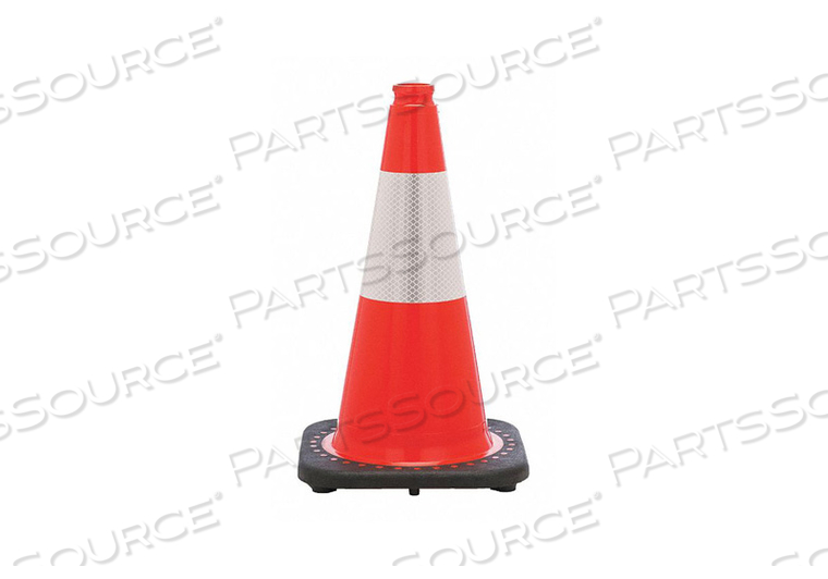 TRAFFIC CONE, DAY OR LOW SPEED ROADWAY (40 MPH OR LESS), REFLECTIVE, 18 IN CONE HT, ORANGE, STD CONE by JBC Safety Plastic, Inc. TRAFFIC CONE, DAY OR LOW SPEED ROADWAY (40 MPH OR LESS), REFLECTIVE, 18 IN CONE HT, ORANGE, STD CONE by JBC Safety Plastic, Inc.