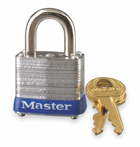 KEYED PADLOCK 1/2 IN RECTANGLE SILVER by Master Lock KEYED PADLOCK 1/2 IN RECTANGLE SILVER by Master Lock