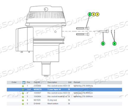 VAPOR 2000 SET, 2 YEARS by Draeger Inc.