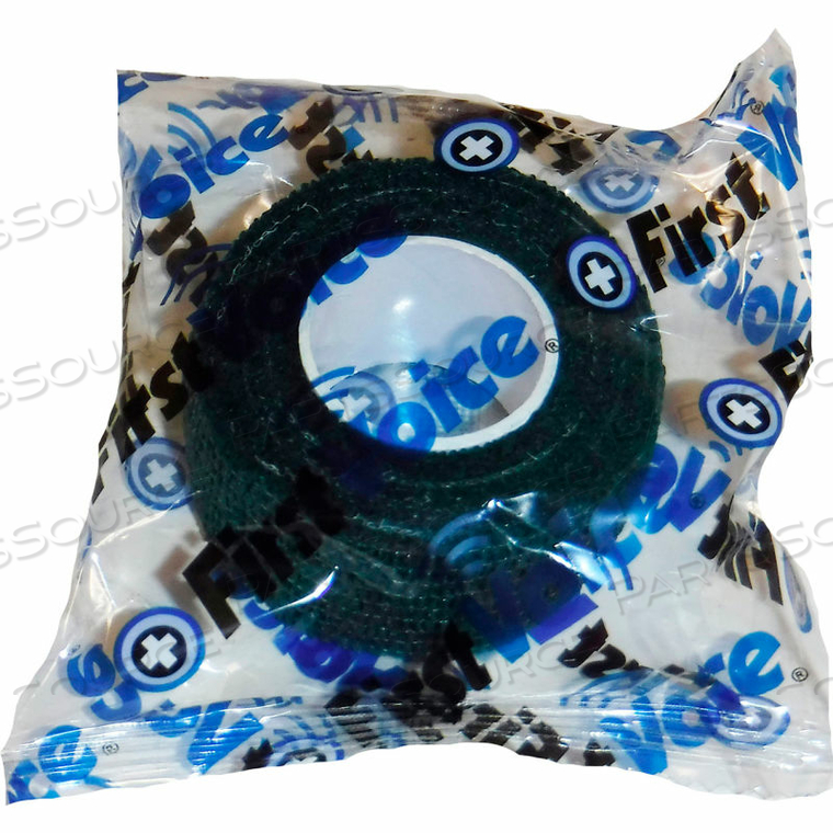 FIRST VOICE 1" X 5 YARDS SELF ADHESIVE BANDAGE, NON-LATEX, KELLY GREEN, PACK OF 20 by First Voice FIRST VOICE 1" X 5 YARDS SELF ADHESIVE BANDAGE, NON-LATEX, KELLY GREEN, PACK OF 20 by First Voice