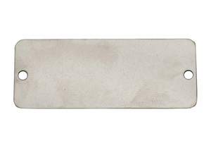 BLANK TAG RECTANGLE STEEL PK10 by C.H. Hanson
