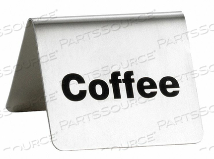 COFFEE BUFFET SIGN SS SILVER by TableCraft