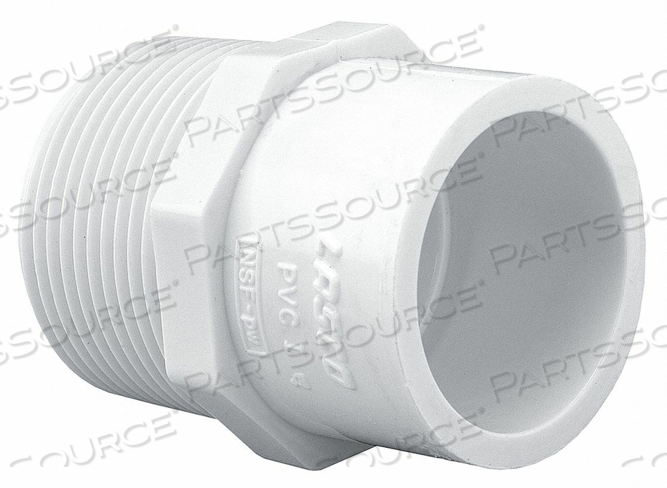 REDUCING ADAPTER, 1/2 IN X 3/4 IN FITTING PIPE SIZE, SCHEDULE 40, MALE NPT X FEMALE SOCKET, 480 PSI by Lasco