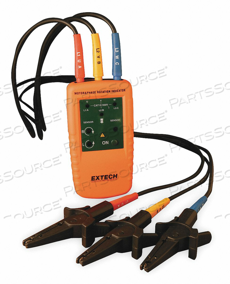 PHASE MOTOR ROTATION TESTER 40-600VAC by Extech Instruments PHASE MOTOR ROTATION TESTER 40-600VAC by Extech Instruments
