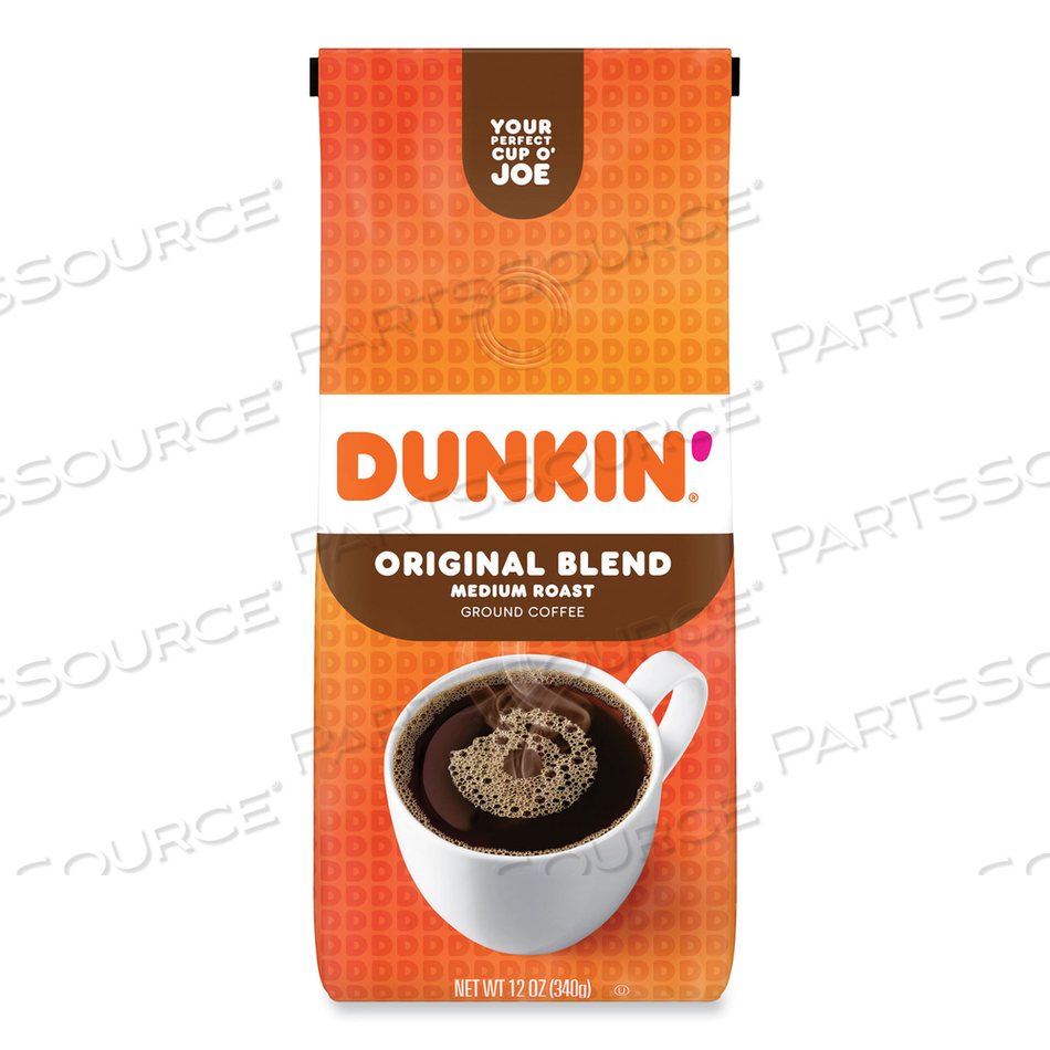 ORIGINAL BLEND COFFEE, DUNKIN ORIGINAL, 12 OZ BAG 