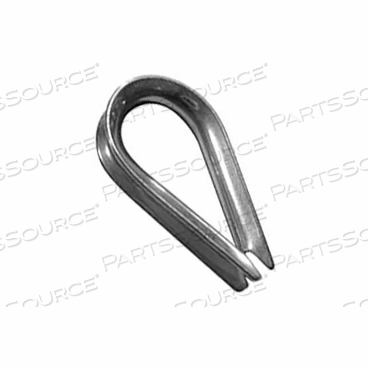 STANDARD DUTY STAINLESS STEEL WIRE ROPE THIMBLE - 3/4" DIAMETER - PACK OF 6 by Advantage Sales & Supply