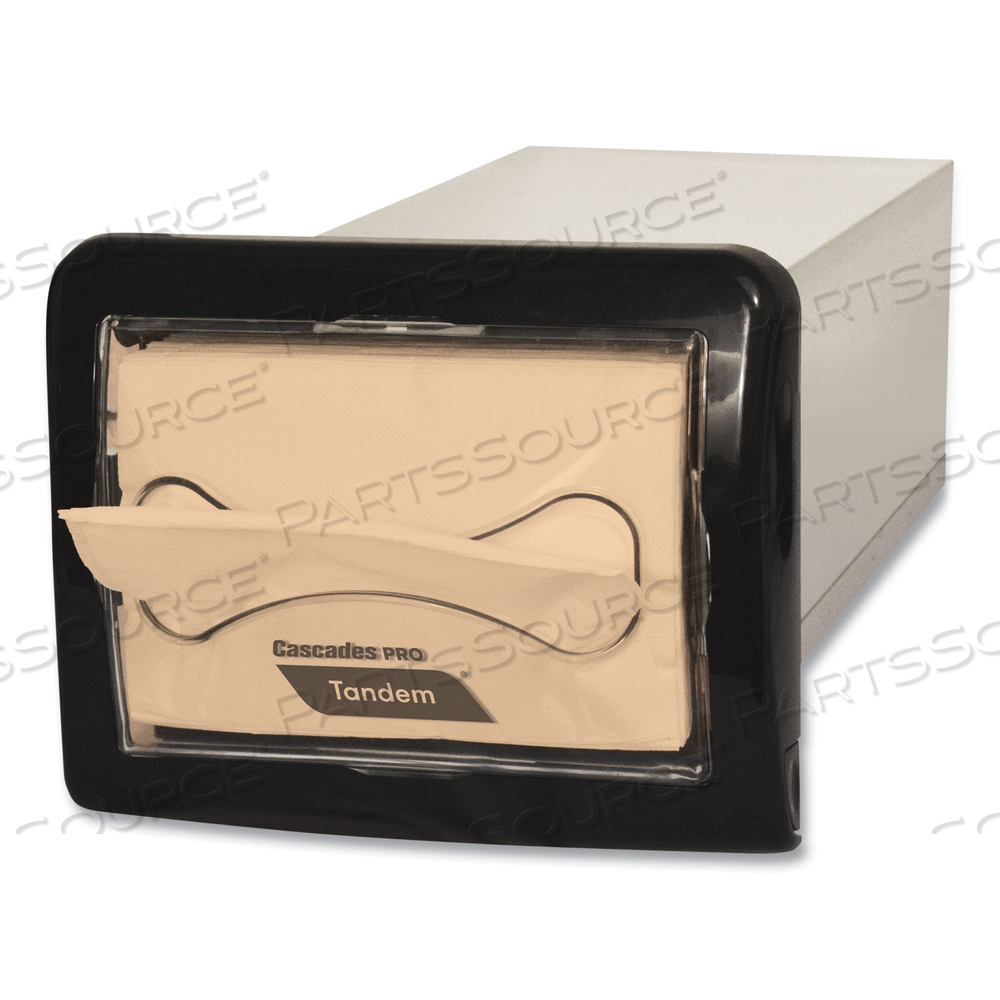 TANDEM IN-COUNTER INTERFOLD NAPKIN DISPENSER, 8.63 X 18 X 6.5, BLACK 